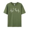 Heartbeat Cat Lover Cat Lover Heartbeat Funny Cute Cat Leisure T Shirts Fashion Unisex T Shirt Printed On Sweatshirts
