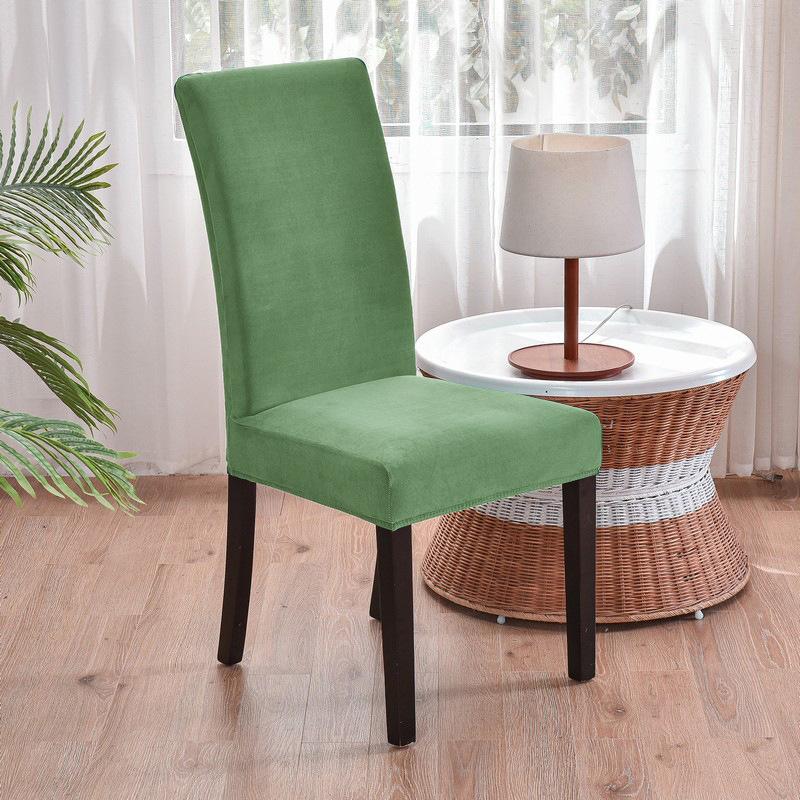 

Однотонный чехол на стул из бархата «серебристая лиса» «все включено» эластичный для дома отеля со спинкой бархатная ткань чехол на стул 22*18*4cm