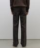 MUSINSA STANDARD Whipcord Straight Hidden Banding Slacks [Dark Brown]