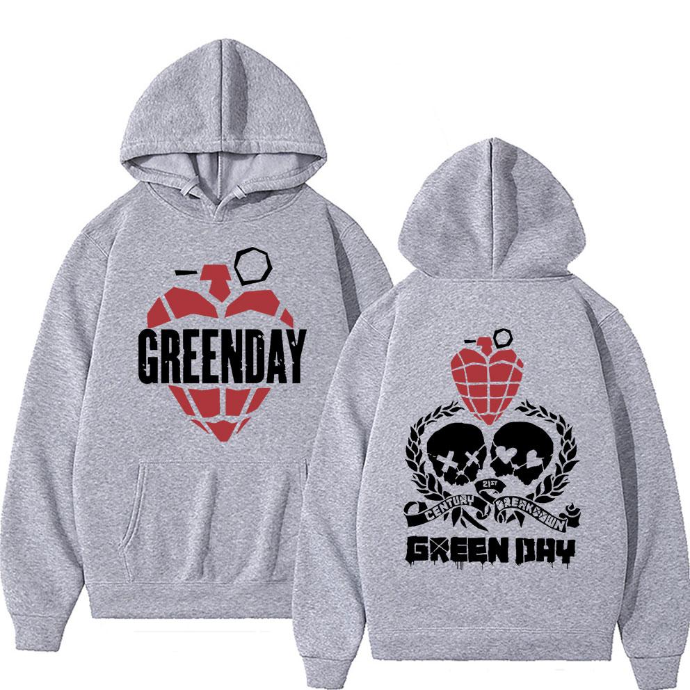 Limited Punk Band Green Day Hoodie Men Gothic Rock Oversized Sweatshirt Male Hip Hop Casual Hoodies Classic Vintage Streetwear