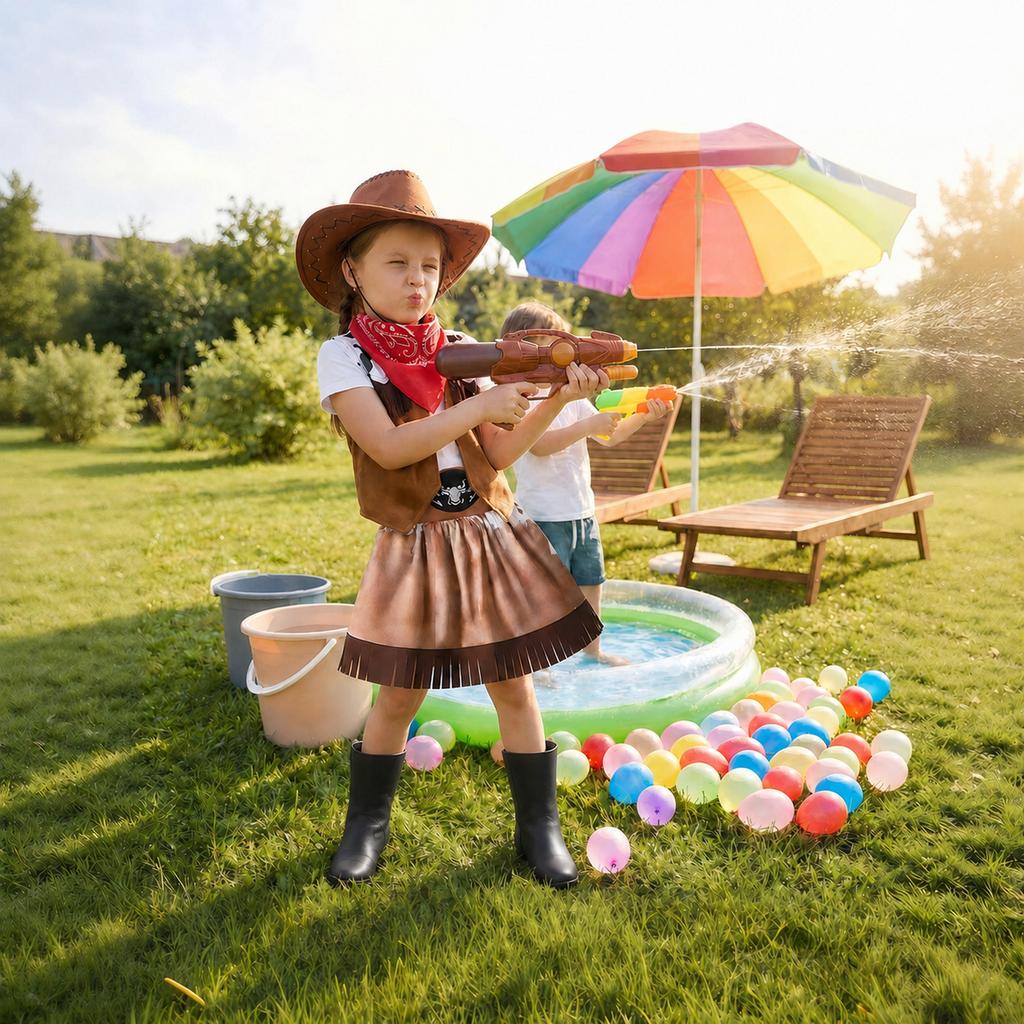 Western-Cowboy-Kostüm für Kinder Halloween-Cowboy-Outfit-Set für Party-Auftritte und Cosplay
