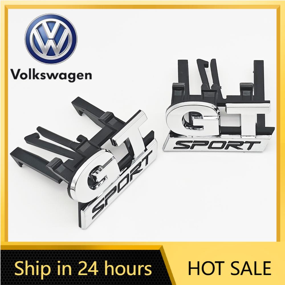 For VW Volkswagen Jetta MK5 Golf 3D ABS Logo GT Sport Emblem Car Front Grille Badge Sticker For Volkswagen VW Polo Golf 5 6 MK5