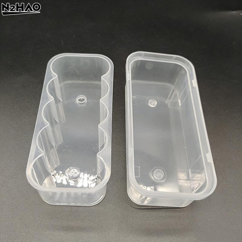 1PCS 20mL 10-Slot Vial Storage Case Plastic Clear Microtube Storage Box Stackable Freezer Tube Box Refrigerator Organizer