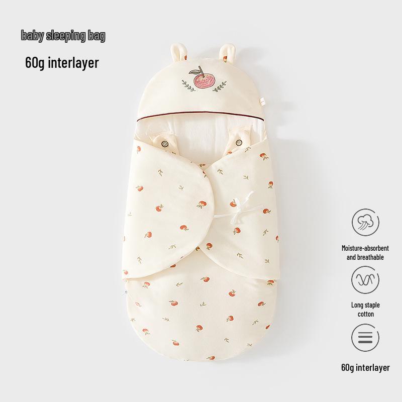Newborn Anti-Startle Swaddle: Thin Cotton Zipper Blanket, Anti-Kick Quilt for Spring/Autumn.