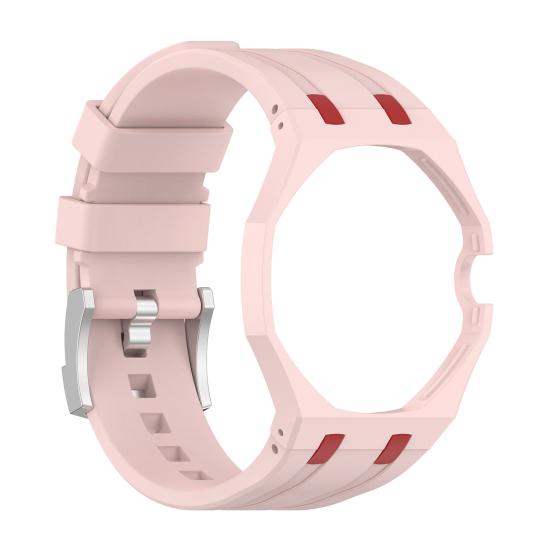 Silicone Watch Bands, Quick Release Watch Strap with Stainless Steel Buckle, Waterproof Smart Watch Strap for Men Women