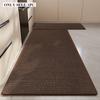 Kitchen Floor Mat Stain-resistant Wear-resistant Foot Mats Minimalist Solid Color Carpet Long Runner Rug Home Decor Rugs