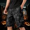 Men's Halloween Cargo Shorts with Multiple Pockets, Drawstring Waist, Casual Work Shorts for Costume Party, Summer Outdoors, Beach, Hiking, Daily Wear