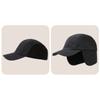 Polar Fleece Earmuffs Hat for Men Ear Protection Hiking Bonnets Casual Winter Baseball Cap  Adult