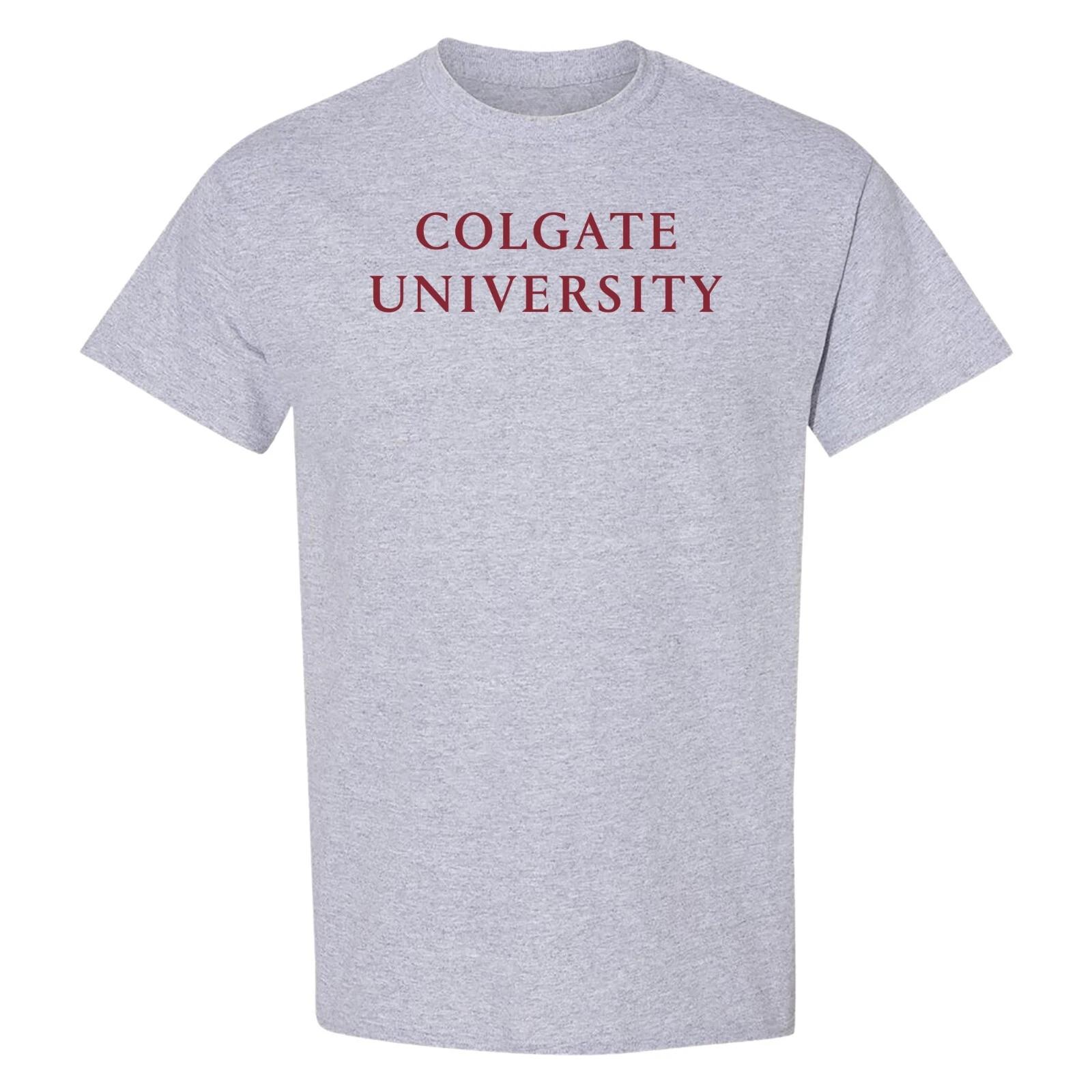 Colgate Institutional Logo T-Shirt - Sport Grey 3XL