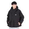 Raglan Puffer Hooded 101244021009 Jacket, Black, Small,