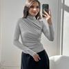 BFCCQB Modă pentru Femei Toamnă Iarnă Bluză și Cămăși Casual cu Mânecă Lungă