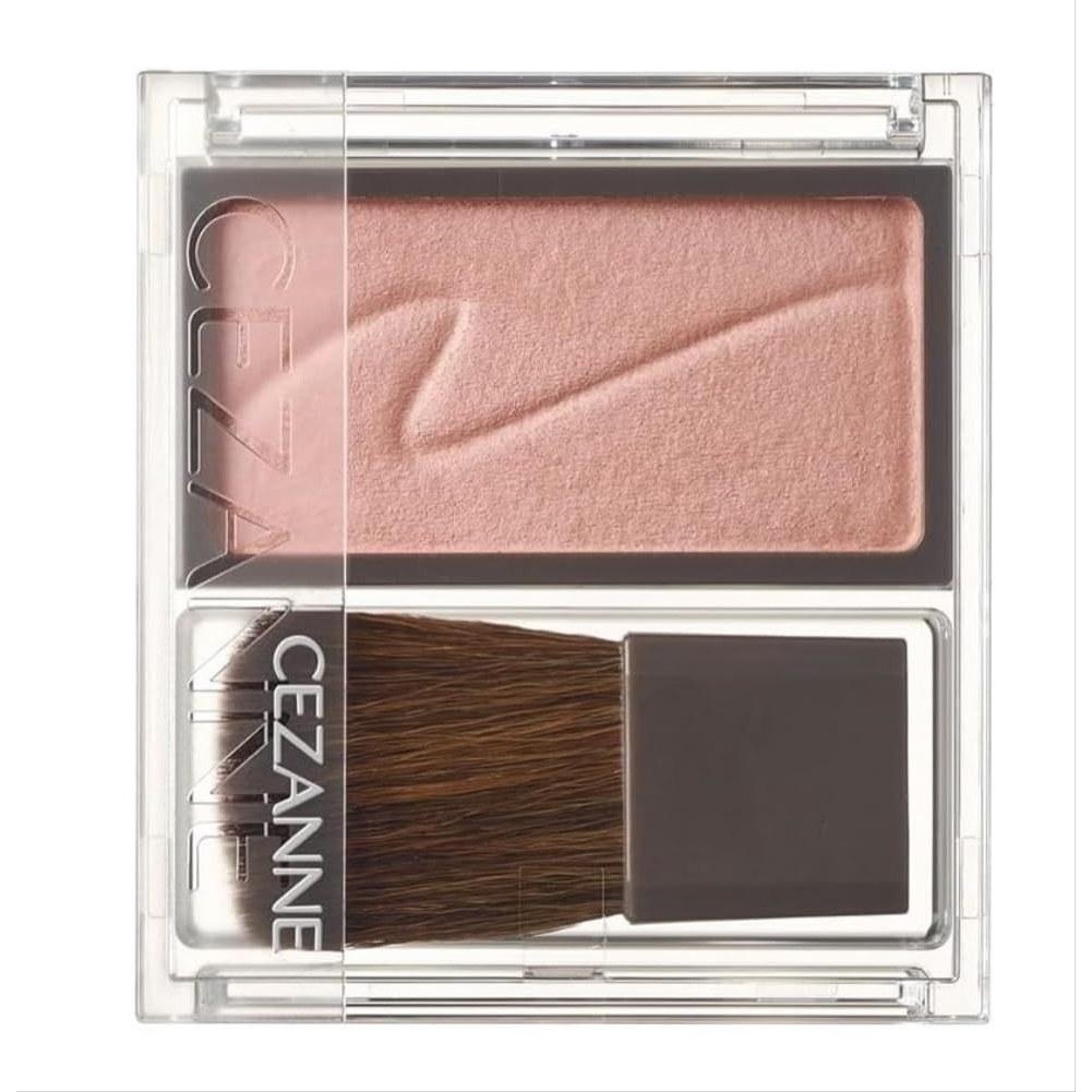 Cezanne Cheek Brush 01 Foggy Rose 2.2g Pink Color Blending Natural Flush