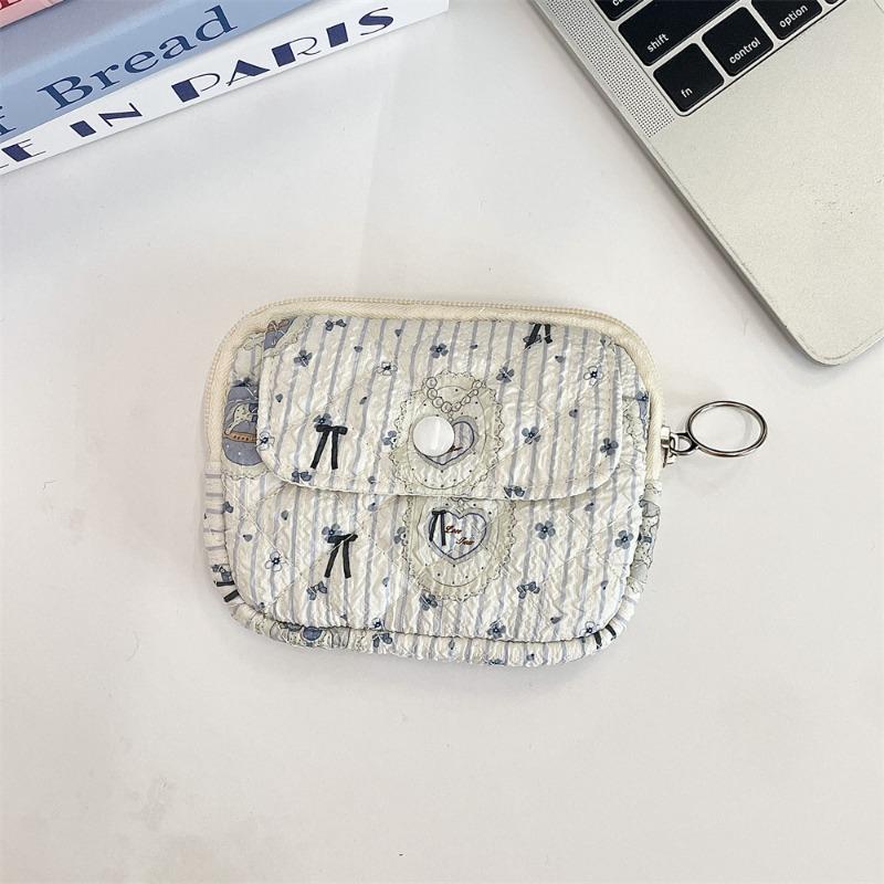 [Copyright] Cartoon Floral Multifunctional Storage Bag, Sorting Bag, ID Card Bag, Key Change Bag.