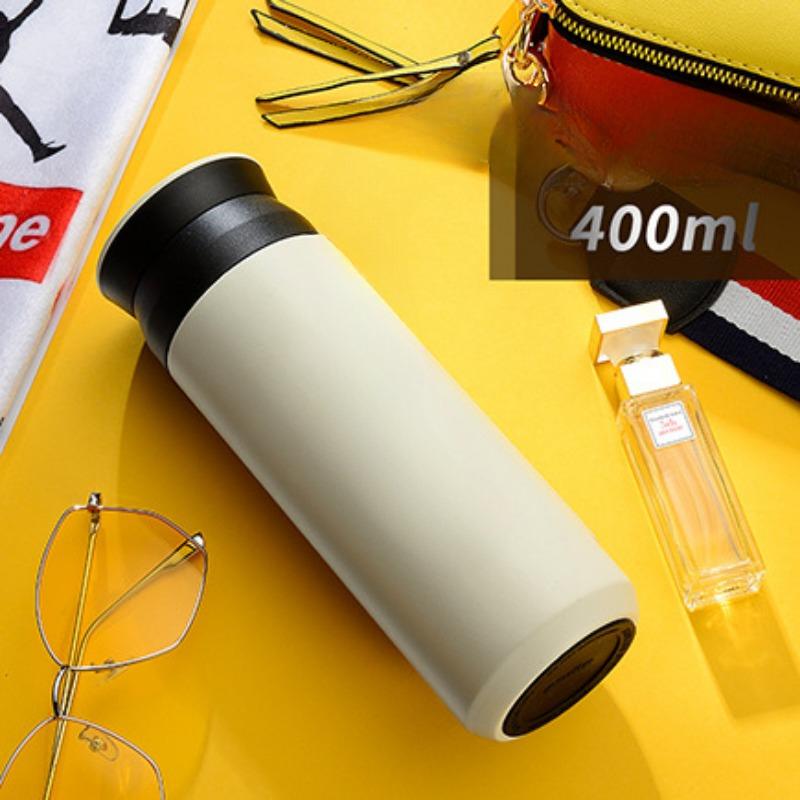 Stainless Steel Trendy Portable Cup Upscale Student Travel Mug Female Car Cup with Lid
