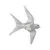 Ubia Soaring Swallow Magnet, Silver, 10.3 X 2 X 10.3 Cm, Figurine, Animal, Garden Decor, Bird, H24108-13