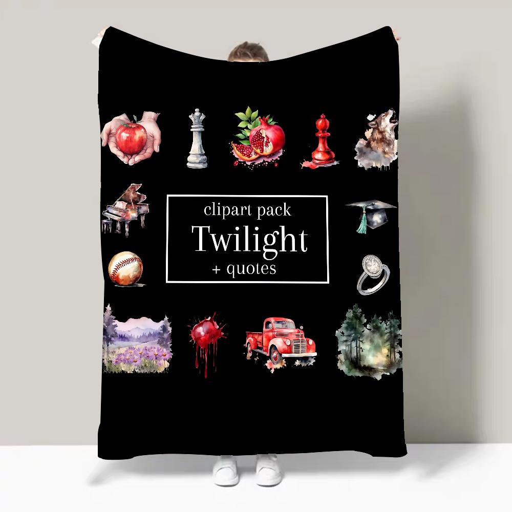 Classic Movie TV Film T-Twilight Blanket Design Lightweight  For Dorms, Naps, Living Room, Office,Sofa,All-Season