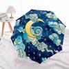 1pc Crescent Moon Night Sky Automatic Open/Close Umbrella - Portable Collapsible Umbrella with 8-Rib Stability, Fashion Lovers yy251017099