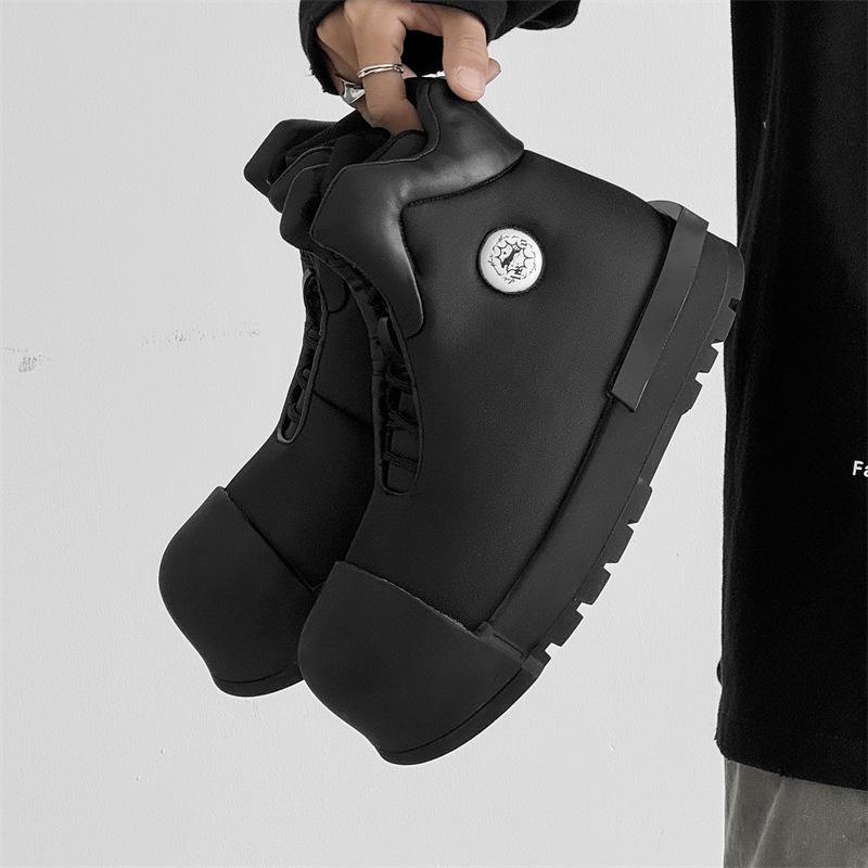 Mickey Big Head Canvas High-Top Shoes 2024 - Thick Sole, Height-Boosting, Versatile & Trendy Sports Casual Footwear for Couples