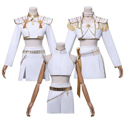 K-Pop Girl Group Cosplay Costume, White Version, Anime Style
