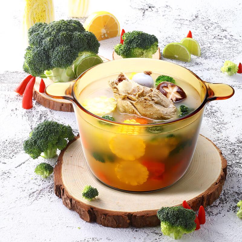 Corning JINGCAI Life 16-Piece Transparent Glass Cookware Set