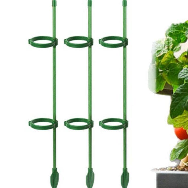 Plant Supports for Indoor Plants,  30cm Plant Stakes Support Sticks with Clips, Adjustable Monstera Support for Orchid Rose Flower