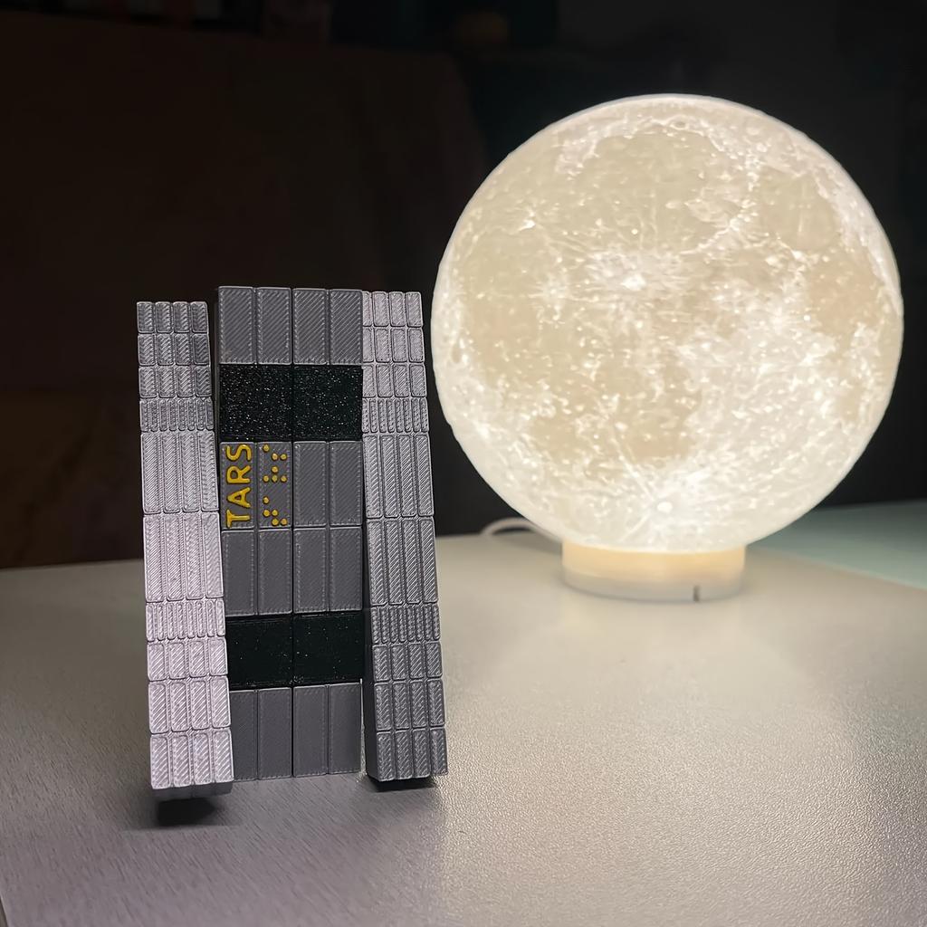TARS Robot Collectible Figure Interstellar TARS Robot Collectible Figure - Durable Plastic Model with Metallic Finish, Ornaments