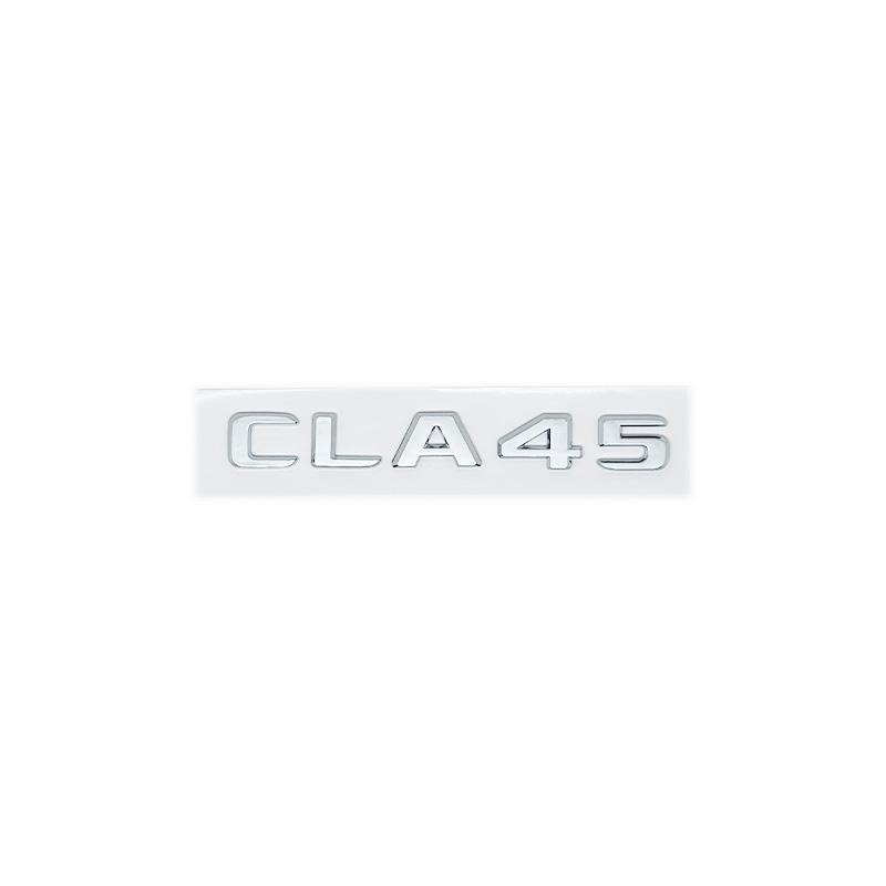 3D Black Silver Letters CLA45 CLA45S Turbo 4matic+ Emblem for Mercedes Benz AMG Car Fender Trunk Rear C118 W117 Logo Sticker