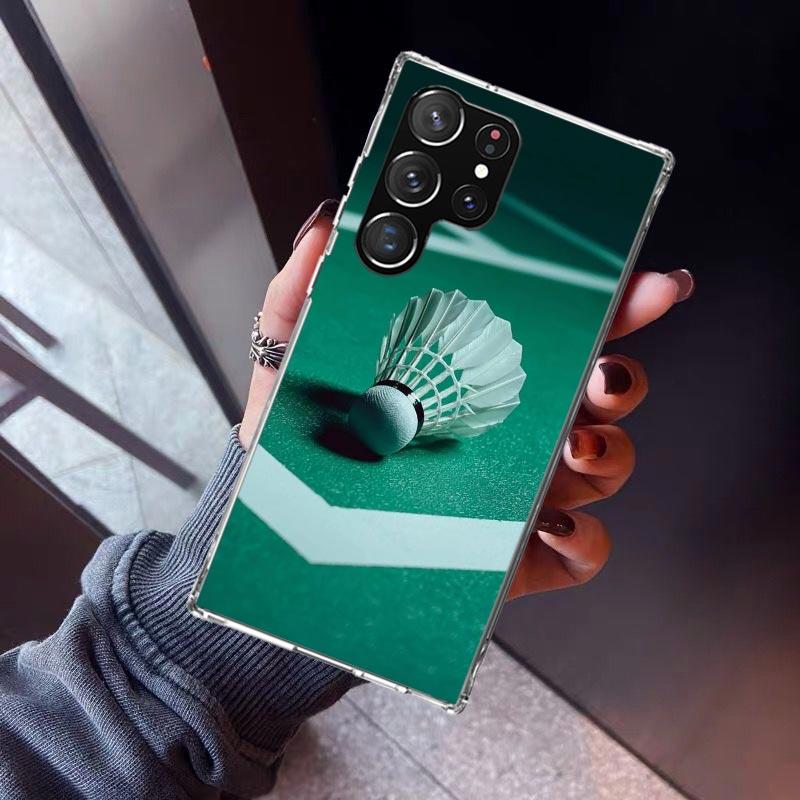 Badminton Sport Phone Case For Samsung Galaxy S23 S24 S25 Edge S26 Ultra S22 + S21 Plus S20 FE Cover Silicone Print Shell Galaxy