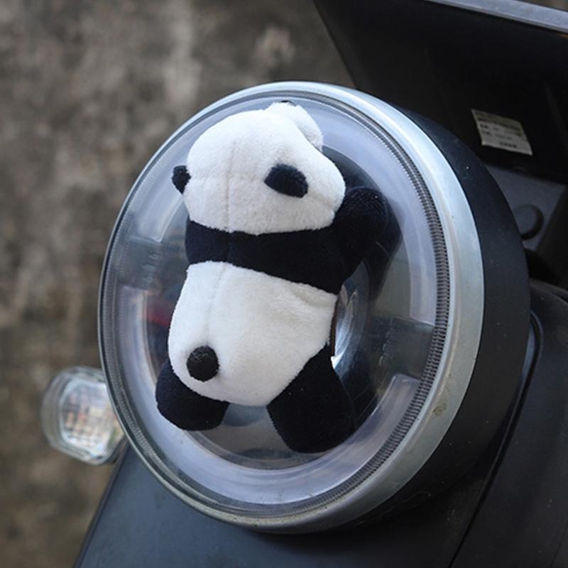 Adorable Cartoon Panda Bike Handlebars Accessory with Multiple Mounting Option Panda Handlebars Charm for Cycling Fun