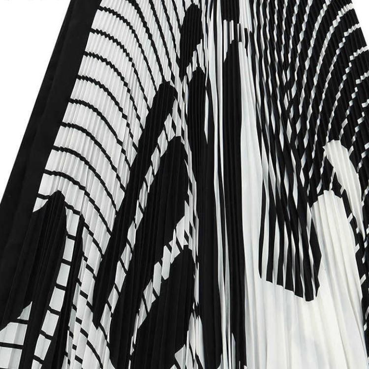 New FILA Casual Long Skirts Women's Jet Black F11W214306FBK