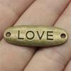 Letter Plate Connectors Alphabet A-Z Antique Bronze Zinc Alloy Jewelry Making Craft Parts DIY Connect Parts