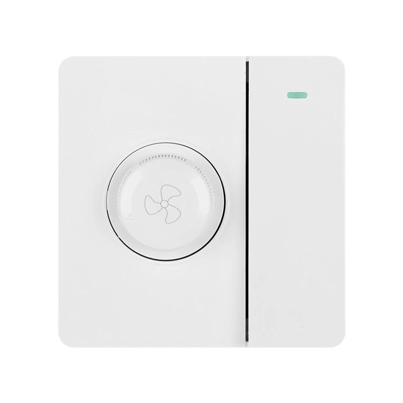 Ventilátor elektrický ventilátor plynulá regulace otáček s přepínacím panelem, regulátor stropního ventilátoru, 1gang1way s přepínačem regulace otáček