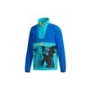 Neo Men's Blue Cyan Cartoon Print Anorak Jacket FU3589
