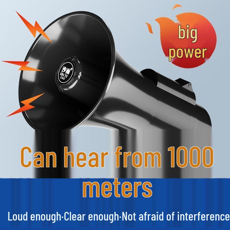 Rechargeable Megaphone with Recording Feature - Ideal for Street Stalls