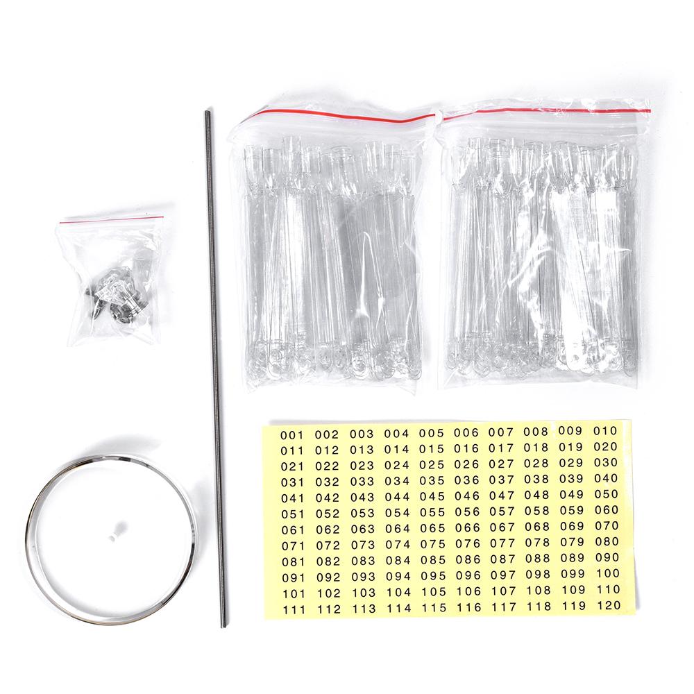 kads 120pcs Nail Color Display Chart Color Organizer Clear Nature Acrylic UV Gel Polish Display Stand Tools