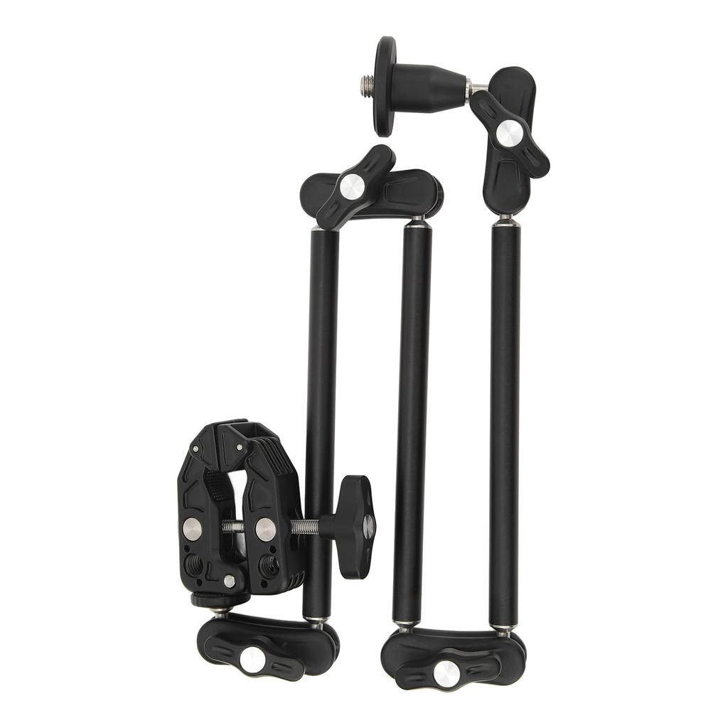 Photography Clamp, Camera Stand, Magic Arm, Flexible Super Clamp, 360 Degree Rotation, 1/4" Screw, 3/8" Screw Hole, Stainless Steel, for SLR Cameras