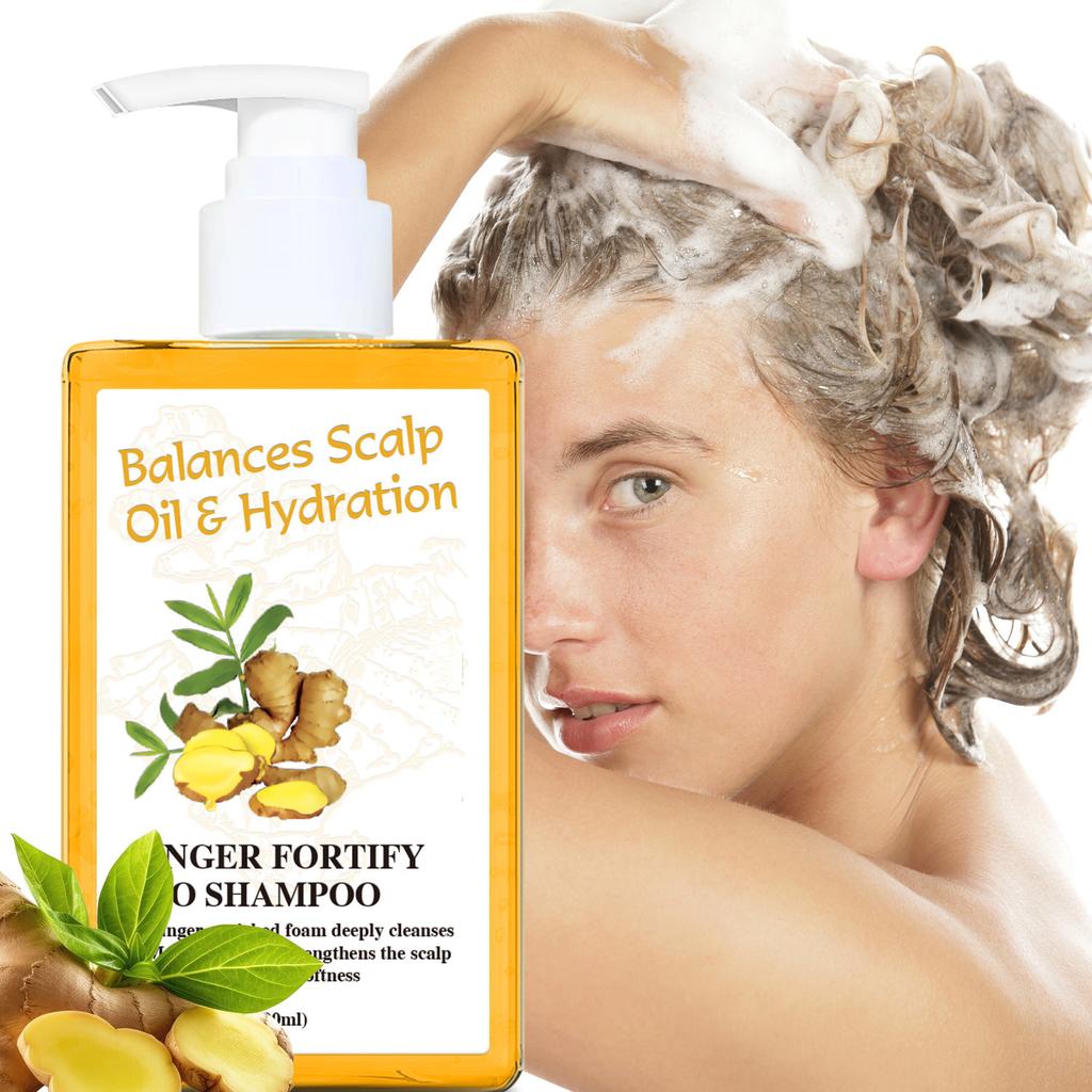 Hair Strengthening And Oil Control Shampoo 300ml  Extract Cleanses, Oil Removing, And Revitalizes The Scalp