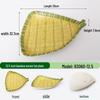 Kangmo Imitation Bamboo Weave Melamine Salad Plate