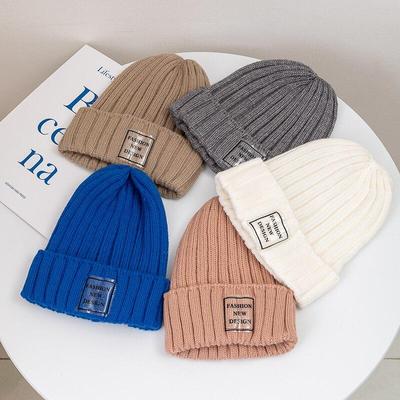 Nye kvinner Vinterluer Mote Varm Kpop Steeetwear Beanie Cap Kvinne Uformell Gjennomsiktig etikett Vinterstrikkede luer