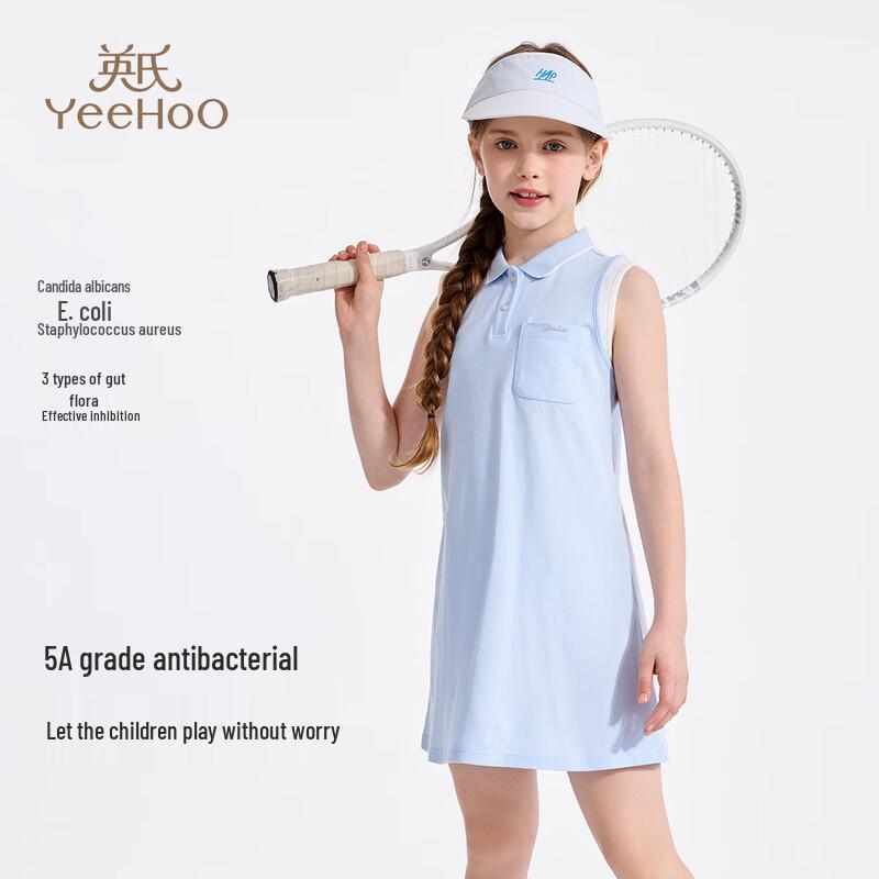 YEEHOO Girls' Sleeveless Polo Dress