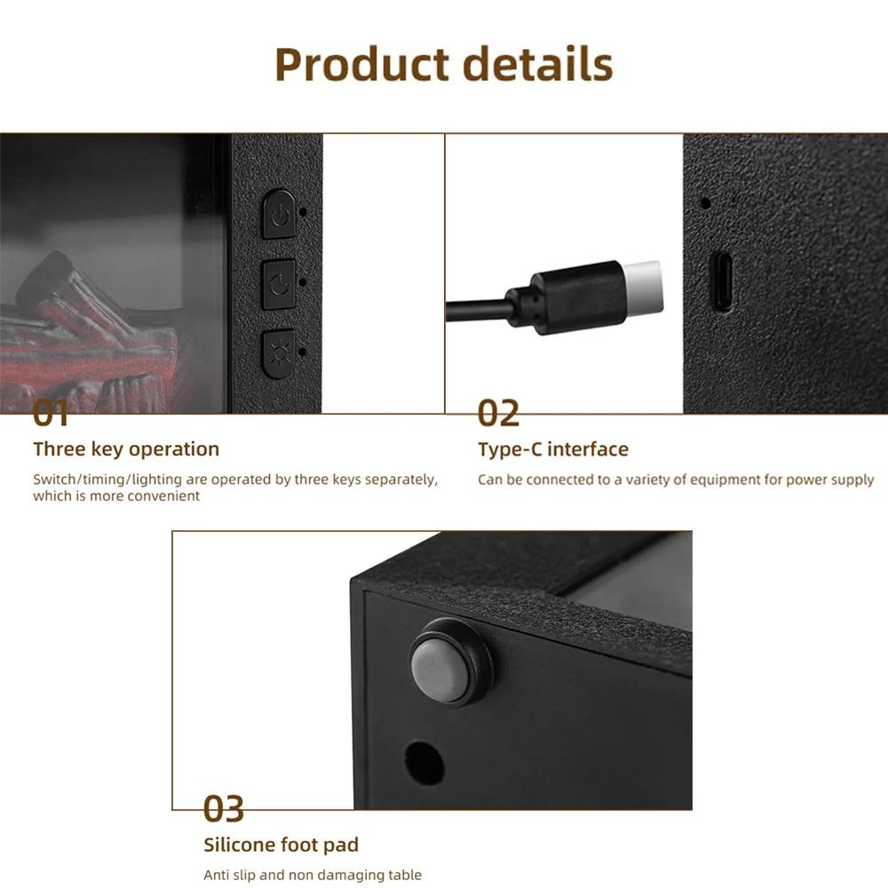 Air Humidifier & Aroma Diffuser with Essential Oil, Aromatherapy Machine for Home, Room Fragrance Humidifier with Flame Night Li