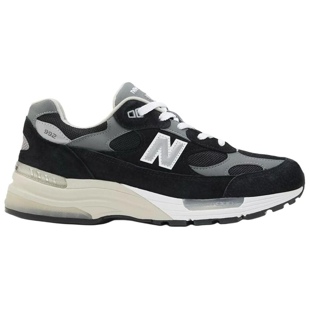 New Balance 992 Made in USA Black 2025 Unisex Sneakers Grey Silver-Metallic U992BK