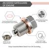 For Honda Ford Hyundai/Mazda Screw Car Engine Magnetic Oil Drain Plug Screw Nut Bolt Oil Drain Sump Nut M12/14/16 1.5 1.25 1.75 Oil Drain Plugs 3