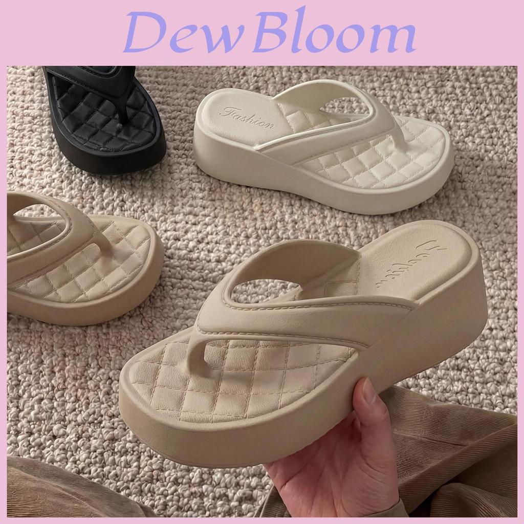 Eva Platform Flip Flops For Women With Thick Sole And Nonslip Design For Summer Casual Wear
