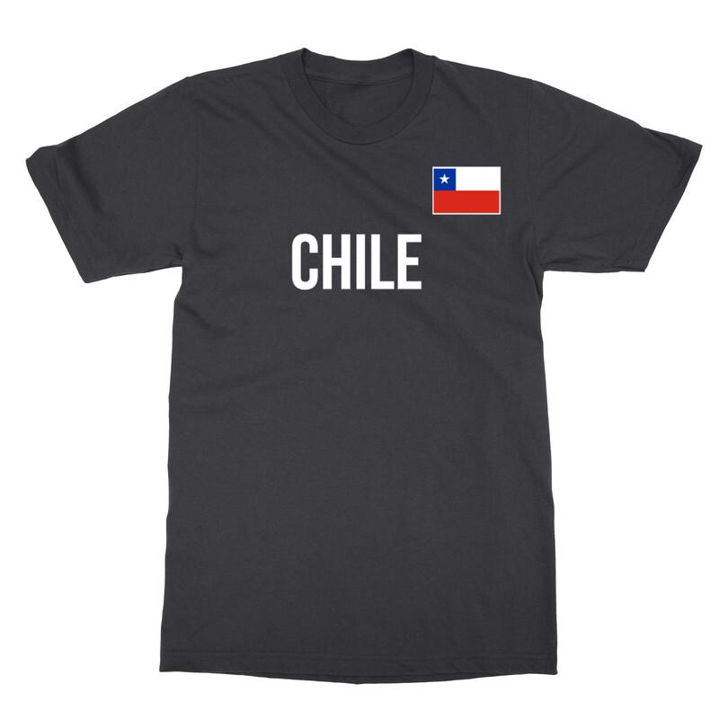 Chile Flag Soccer Cup Inspired Fans Supporter Unisex T-shirt XL