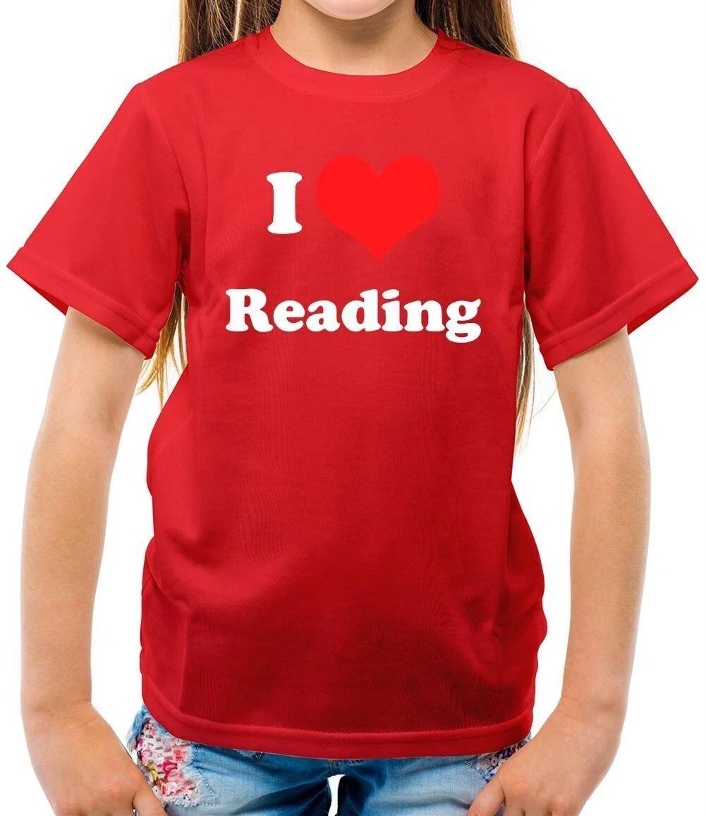 I Love Reading - Kids T-Shirt - Book Books Reader Read Writer Author 100