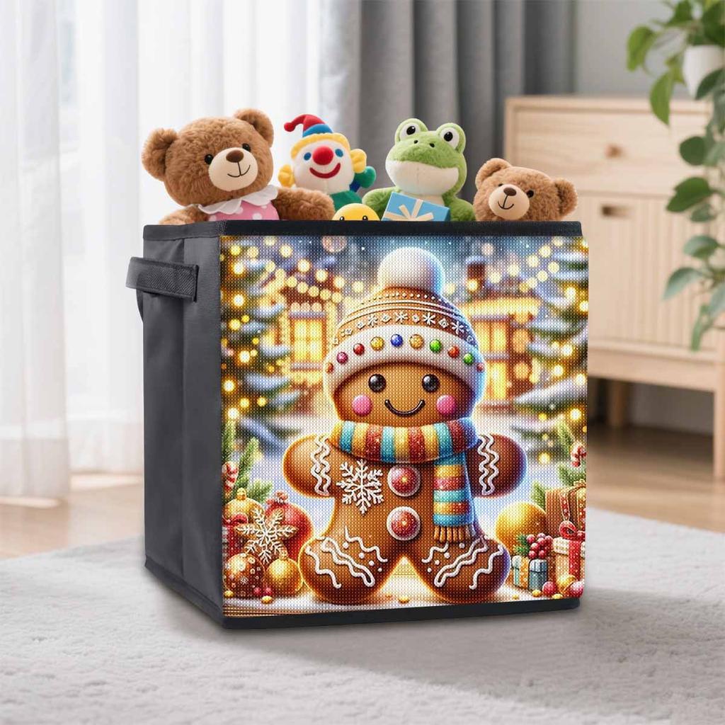 Little Biscuit Figure 5D Diamond Painting Storage Basket Full Round Drill Mosaic Diamond Embroidery Cross Stitch Kits Home Decor Home Decor