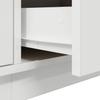 TV Stand with LED Lights White 193.5x41x50 Cm