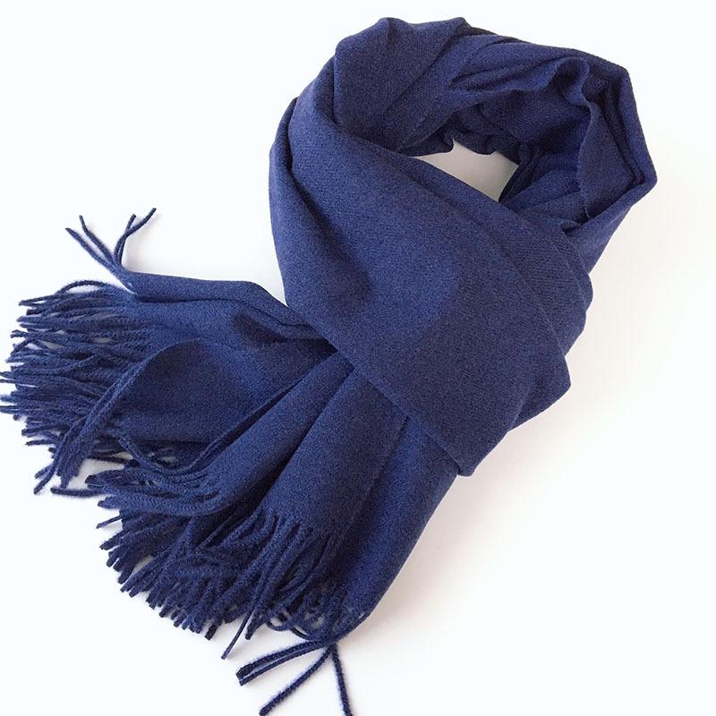 

Autumn And Winter Thickened Warm Korean Version Shawl Women S Fringed Silk Scarf Imitation Cashmere Versatile Solid Color Scarf