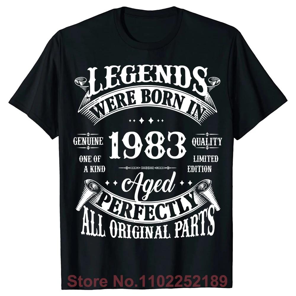 40. ročník Vintage legendy narozené v roce 1983 40 let staré trička grafické bavlna streetwear krátký rukáv dárky k narozeninám